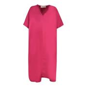 Kersen V-Hals Kaftan Jurk Blanca Vita , Red , Dames