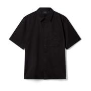 Gestikte Borduurshirt Axel Arigato , Black , Heren