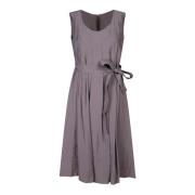 Elegante Grijze Midi Jurk Blanca Vita , Gray , Dames