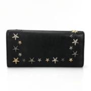 Pre-owned Leather wallets Jimmy Choo Pre-owned , Black , Dames