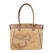 Stijlvolle Grote Tas Dames Collectie Alviero Martini 1a Classe , Beige...