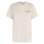 Vintage NY T-shirt Sporty & Rich , Beige , Dames