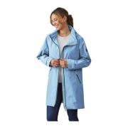 Comfort Fit Lange Jas Aqua Junge , Blue , Dames