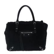 Pre-owned Suede balenciaga-bags Balenciaga Vintage , Black , Dames