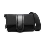 Zwarte Leren Schoudertas Jacquemus , Black , Heren