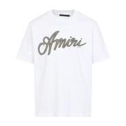 Script Tee Amiri , White , Heren