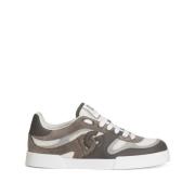 Witte Grijze Sneakers Luxe Stijl Dolce & Gabbana , Multicolor , Heren