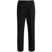 Zwarte Katoenen Tapered Leg Broek Bally , Black , Heren