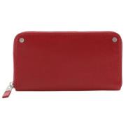 Pre-owned Leather wallets Balenciaga Vintage , Red , Dames