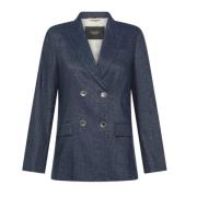 Blauwe Stijlvolle Jassen voor Mannen Seventy , Blue , Dames