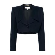 Korte Wollen Blazer Chloé , Black , Dames