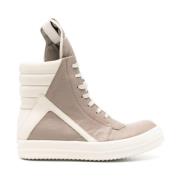 Roze Leren Geobasket Sneakers Rick Owens , Multicolor , Dames