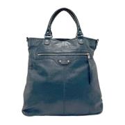 Pre-owned Leather balenciaga-bags Balenciaga Vintage , Blue , Dames