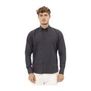 Grijze Katoenen Knoop-Down Shirt Baldinini , Gray , Heren