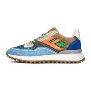 Blauwe Suède Lage Sneakers Floris van Bommel , Multicolor , Heren