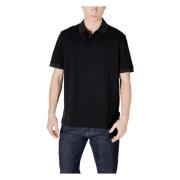 Polo Korte Mouw Lente/Zomer Collectie Armani Exchange , Black , Heren