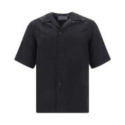 Monogram Cuban Kraag Shirt Philipp Plein , Black , Heren