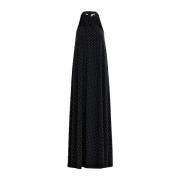 Gekruiste Neckholder Maxi Jurk met Kralen Essentiel Antwerp , Black , ...