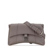 Pre-owned Leather crossbody-bags Balenciaga Vintage , Gray , Dames