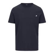 Jersey T-shirt voor mannen K-Way , Blue , Heren