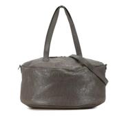 Pre-owned Leather handbags Balenciaga Vintage , Gray , Dames