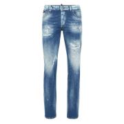 Slim-Fit Stijlvolle Heren Jeans Philipp Plein , Blue , Heren