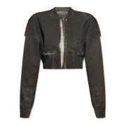 Flight Jacket Rick Owens , Gray , Dames