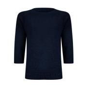 Stijlvolle Pullover 3/4 Mouw Roberto sarto , Blue , Dames