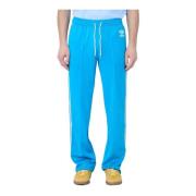 Logo Motif Track Pants Adidas , Blue , Heren