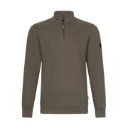 Half Zip Sweat Pullover Cavallaro , Green , Heren