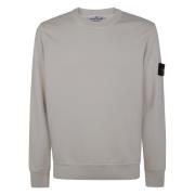 Casual Katoenen Sweatshirt voor Mannen Stone Island , Beige , Heren