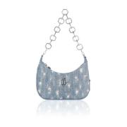 Stijlvolle schoudertas met uniek ontwerp Philipp Plein , Blue , Dames