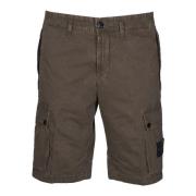 Groene Casual Shorts Stone Island , Green , Heren