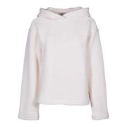 Witte Korte Hoodie met Capuchon Max Mara , White , Dames