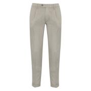 Katoen Linnen Regular Fit Broek Re-Hash , Gray , Heren