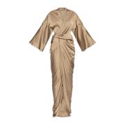 Jurk Wrap Jurk Rick Owens , Beige , Dames