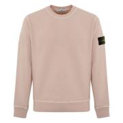 Roze Katoenen Trui Vlammen Effect Stone Island , Pink , Heren