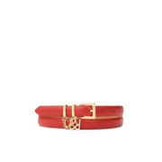 Rode smalle riem met ketting Kazar , Red , Dames