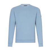 R Neck Sweatshirt Cavallaro , Blue , Heren