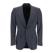 Donkere jas van zuiver wol, slim fit Tom Ford , Blue , Heren