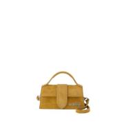 Kameel Leren Handtas - Top Handvat Jacquemus , Beige , Dames