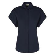 Blauwe Top voor Mannen Herno , Blue , Dames