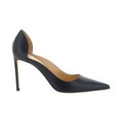 Pumps met puntige neus en stilettohak Francesco Russo , Black , Dames