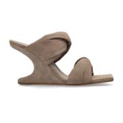 Heeled Mules Twisted Cantilever 8 Rick Owens , Brown , Dames