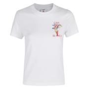 Diamanten Kolom T-shirt Casablanca , White , Dames