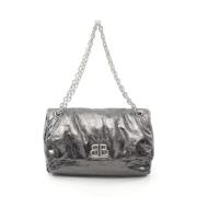 Pre-owned Leather balenciaga-bags Balenciaga Vintage , Gray , Dames