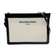 Pre-owned Canvas shoulder-bags Balenciaga Vintage , Beige , Unisex