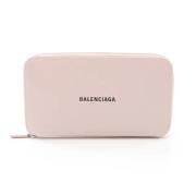 Pre-owned Leather wallets Balenciaga Vintage , Pink , Dames