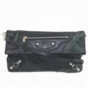 Pre-owned Leather shoulder-bags Balenciaga Vintage , Black , Dames