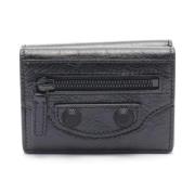 Pre-owned Leather wallets Balenciaga Vintage , Black , Dames